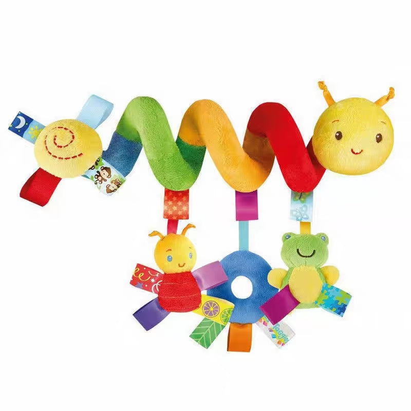 9 Styles to Choose from Baby Stroller Hanging Bell Plush Baby Colourful Label Bed Bell Toy Cartoon Multifunction