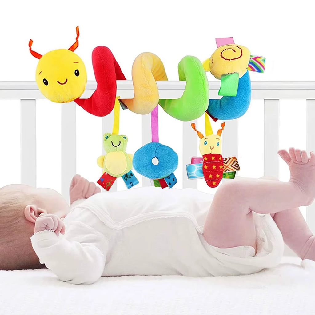 9 Styles to Choose from Baby Stroller Hanging Bell Plush Baby Colourful Label Bed Bell Toy Cartoon Multifunction
