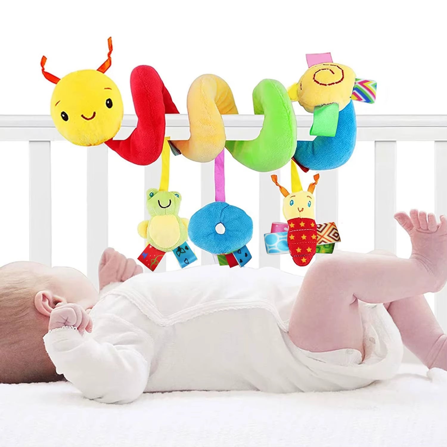 9 Styles to Choose from Baby Stroller Hanging Bell Plush Baby Colourful Label Bed Bell Toy Cartoon Multifunction