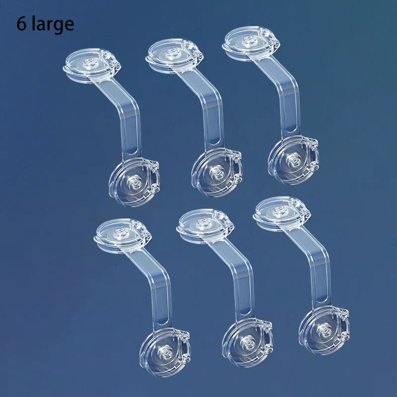6PCS Baby Cabinet Locks Strap Drawer Lock Child anti Opening Refrigerator Lock Home Baby anti Pinch Safety Protection Buckle