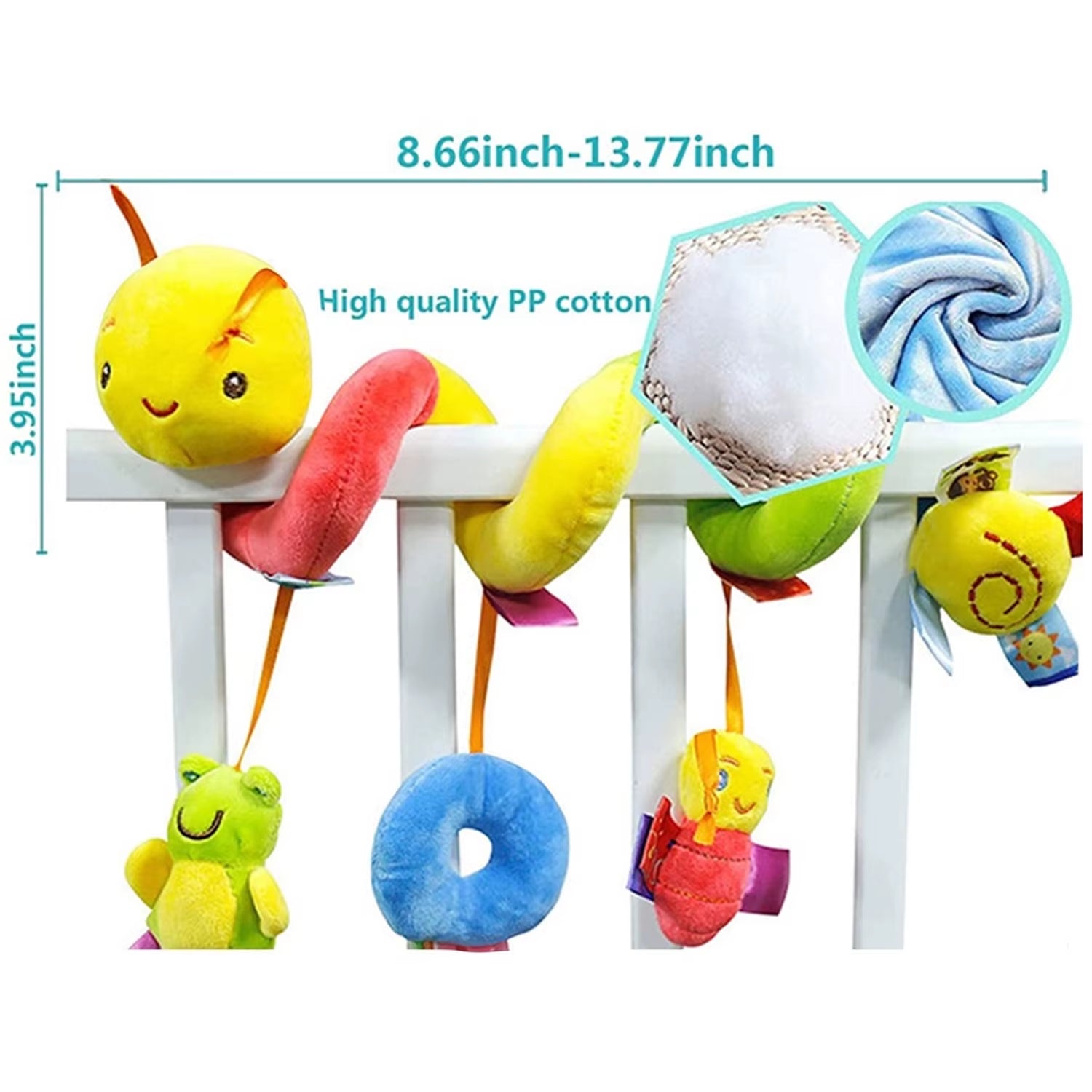 9 Styles to Choose from Baby Stroller Hanging Bell Plush Baby Colourful Label Bed Bell Toy Cartoon Multifunction