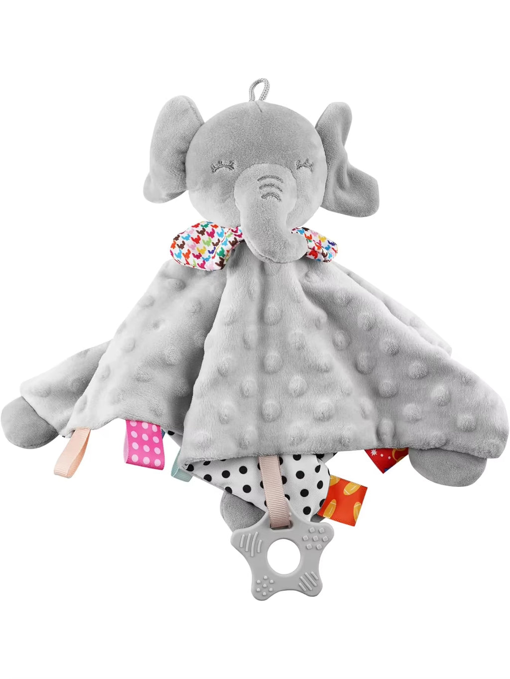 Elephant Baby Comforter Blanket Soft Appease Towel Baby Rattle Animals Toys Soothe Reassure Sleeping Towel Lathe Hangingtoddler